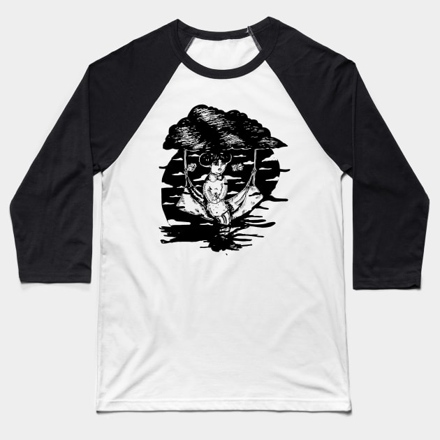 Swinging in Longing: A Woman's Elegy of Waiting Baseball T-Shirt by sheetpoint